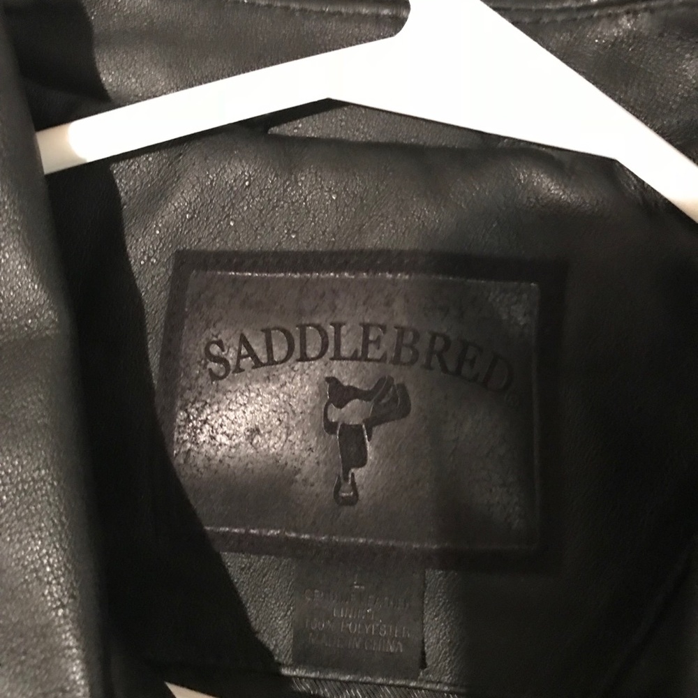 Men’s black Leather jacket - Picture 2 of 2